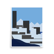 16" X 20" WINTER CITY